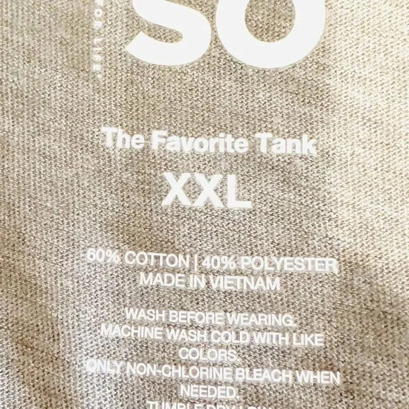 NWT SO GOODS FOR LIFE Juniors Sleeveless Pullover High Neck Gray Muscle Shirt 2X - Picture 10 of 10